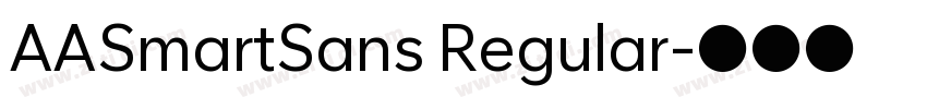 AASmartSans Regular字体转换